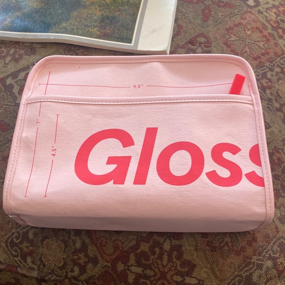 Glossier Bags Glossier Beauty Bag Pink And Red Poshmark
